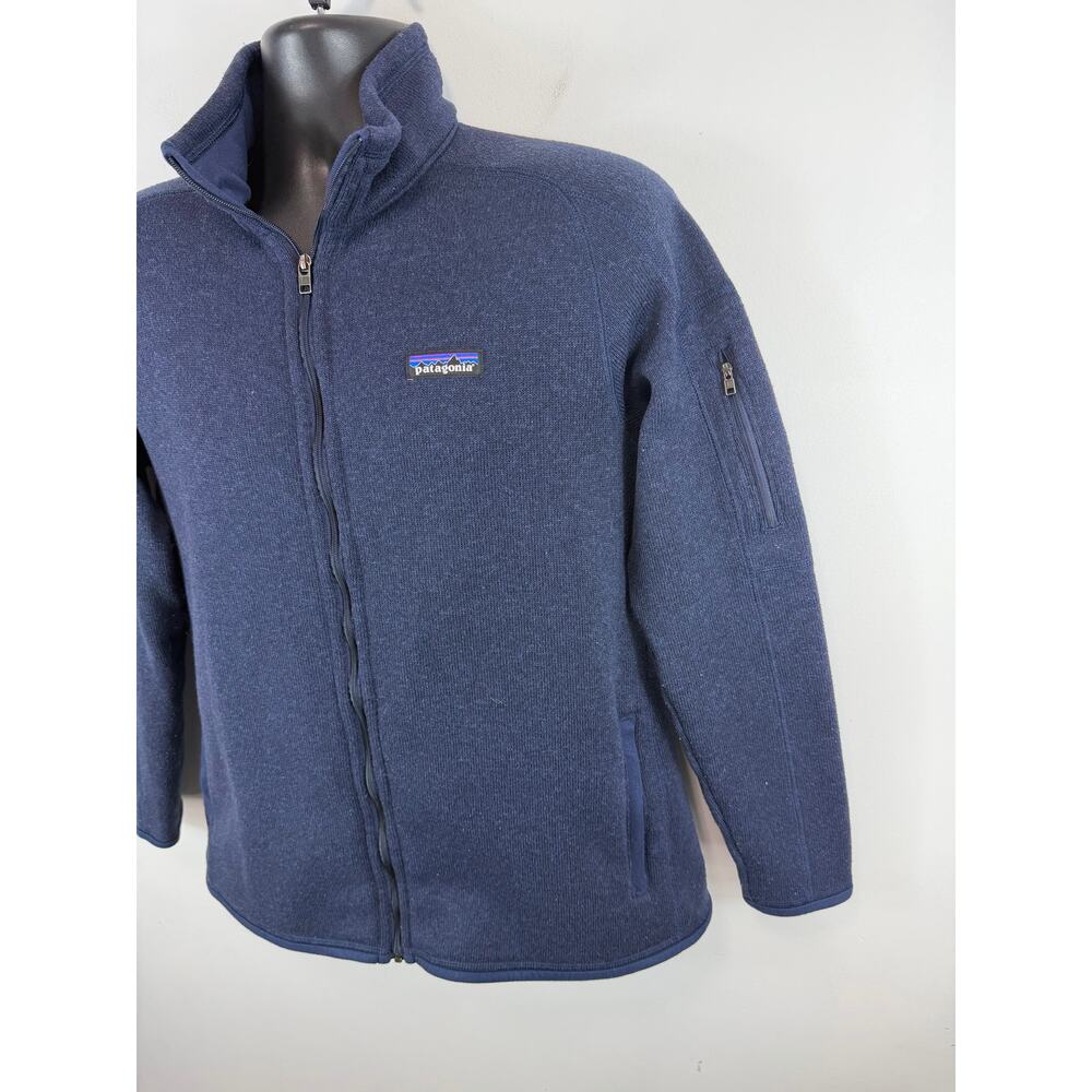 Patagonia Better Sweater Fleece Jacket Navy Blue Heather Size XL Womens LOGO - Picture 9 of 11